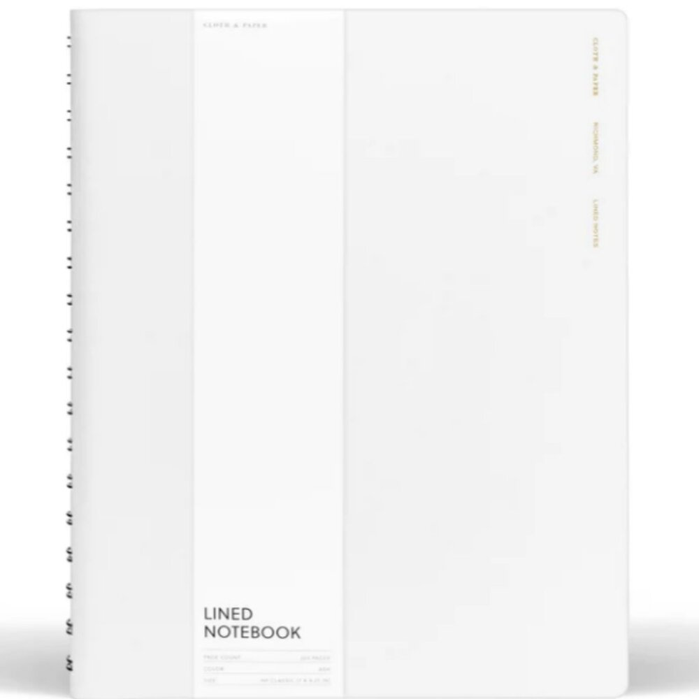 Cloth & Paper Ash Lined Notebook Set